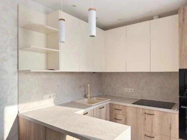 Cocina PP17 Acrílico Crema/Timber