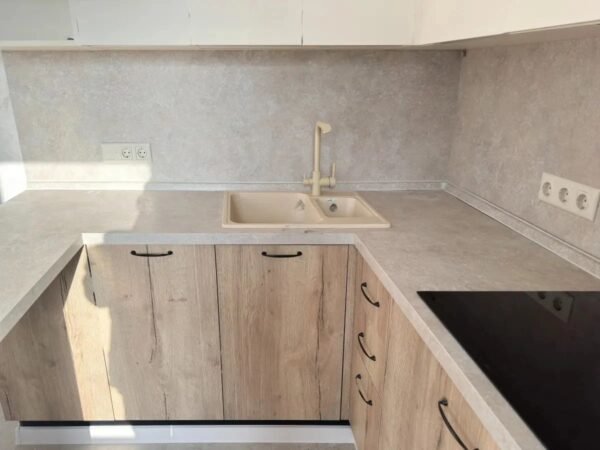 Cocina PP17 Acrílico Crema/Timber