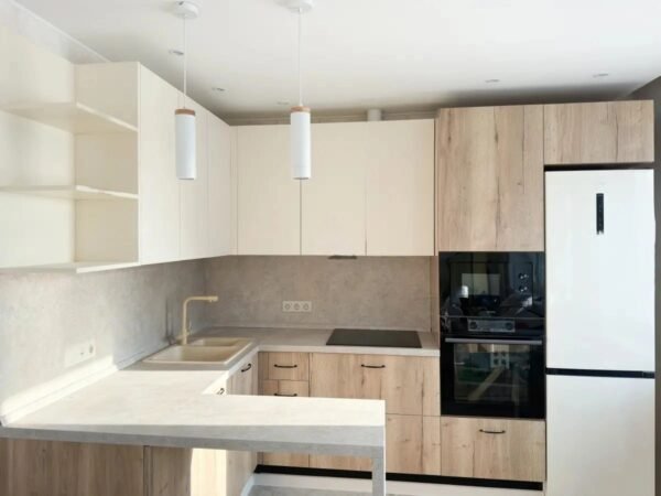Cocina PP17 Acrílico Crema/Timber